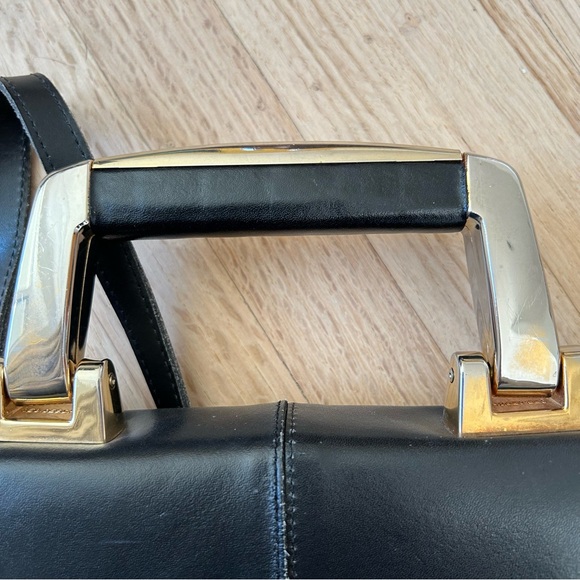 Vintage leather document holder/briefcase/shoulder bag - Picture 6 of 8